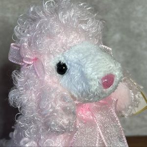 Ty Divalightful Pink and White Fancy Poodle NWT